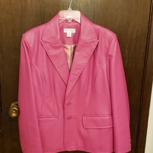 Pink Leather Jacket